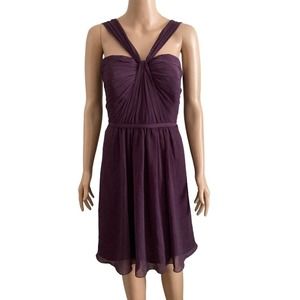Davids Bridal Dress Womens 14 Purple Bridesmaid